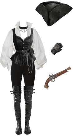 Pirate Outfit Women Aesthetic, Piratecore Outfit Aesthetic, Women’s Pirate Outfit, Female Pirate Captain Outfit, Pirate Dress Drawing, All Black Pirate Outfit, Pirate Outfit Pants, Pirate Astethic Clothes, Pirates Inspired Outfit