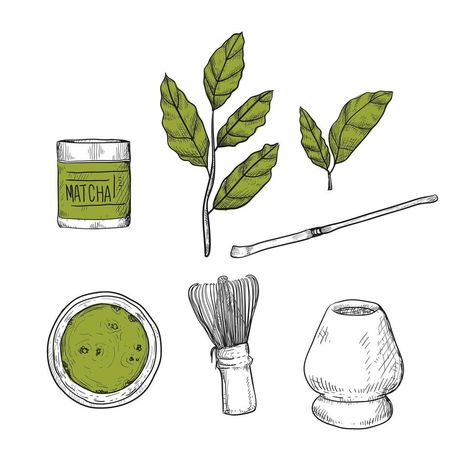 Matcha Set, The Matcha, Tea Art, Matcha Tea, Matcha Latte, Drawing Set, Business People, Color Inspo, Latte Art