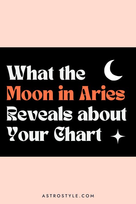 Look out, world! With a dynamic moon in Aries (or the 1st house), you’re energetic and excitable. You dive headfirst into new relationships, becoming fast friends and lovers when you feel the spark. Because you “connect first, ask questions later,” these attractions may sizzle then fizzle. Thankfully, you don't dwell! When the next shiny soul captivates your interest, you’re back in the game—and you’re all in! Aries Moon Sign, Aries Moon, Moon In Aries, Full Moon In Aries, 1st House, Moon Signs, The Spark, New Relationships, Full Moon