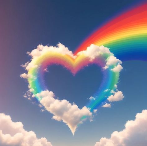 Love Sky Aesthetic, Buku Diy, Rainbow Colors Art, Rainbow Images, Rainbow Pictures, Heart Rainbow, Pretty Wallpapers Tumblr, Love Wallpaper Backgrounds, Unicorn Wallpaper