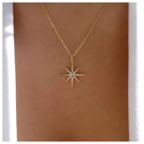 Northstar Necklace, Jewellery Lookbook, Gold Star Jewelry, Sun Choker, 90s Choker, Boho Choker Necklace, Black 90s, Choker Necklace Gold, Starburst Necklace