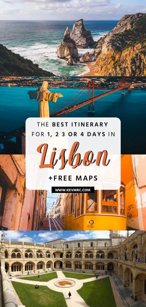 Lisbon Portugal 4 Days, Lisbon 4 Day Itinerary, 2 Days In Lisbon, Lisbon Portugal Itinerary, Lisbon Itinerary 3 Days, 3 Days In Lisbon, 3 Days In Lisbon Portugal, Lisbon Map, Lisbon Itinerary