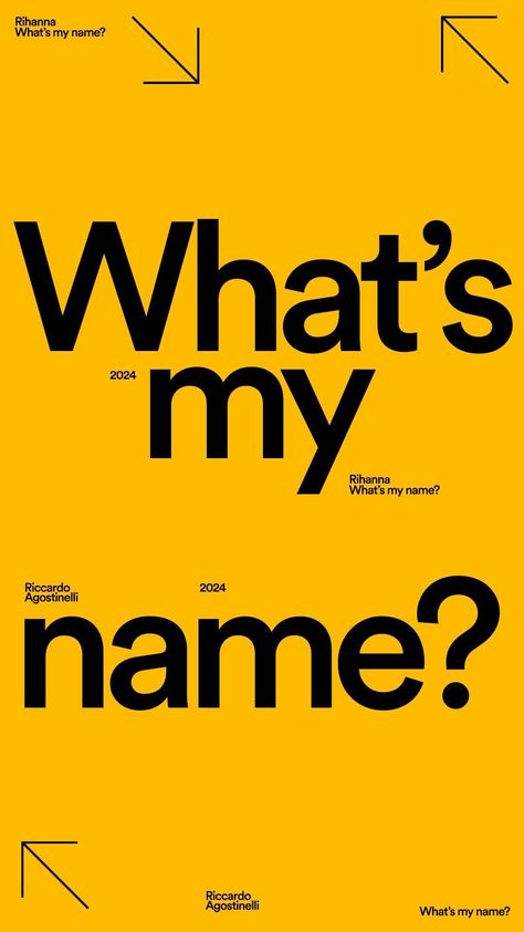 What if Rihanna’s “What’s My Name?” song was a kinetic text animation? In this new series i’ll animate some of the most iconic 2000/2010’s… | Instagram Name Songs, Text Animation, 2d Animation, Fast Paced, New Series, What If, Rihanna, My Name, Texts