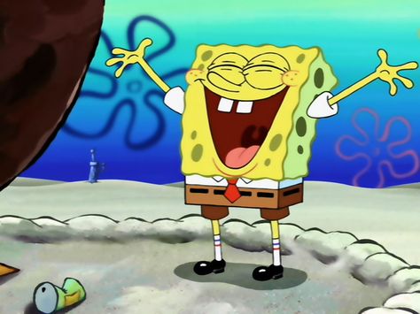 spongebob | Inside Pulse | DVD Review: SpongeBob SquarePants (The Complete Seventh ... Funny Spongebob Wallpaper, Happy Character Design, Spongebob Squarepants Wallpapers, Funny Spongebob Faces, Memes For Texting, Spongebob Wallpapers, Spongebob Happy, Spongebob Screenshots, Intertidal Zone