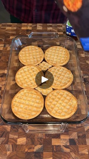 51K views · 1.1K reactions | EGGO Waffle Breakfast Casserole 🧇 | EGGO Waffle Breakfast Casserole 🧇 | By Food Pop | Facebook Eggo Waffle Breakfast Sandwich, Eggo Waffle Casserole, Breakfast Casserole With Waffles, Frozen Waffle Casserole, Eggo Waffle Breakfast Casserole, Frozen Waffle Recipes, Waffle Casserole Breakfast, Eggo Waffle Ideas, Eggo Waffle Recipe