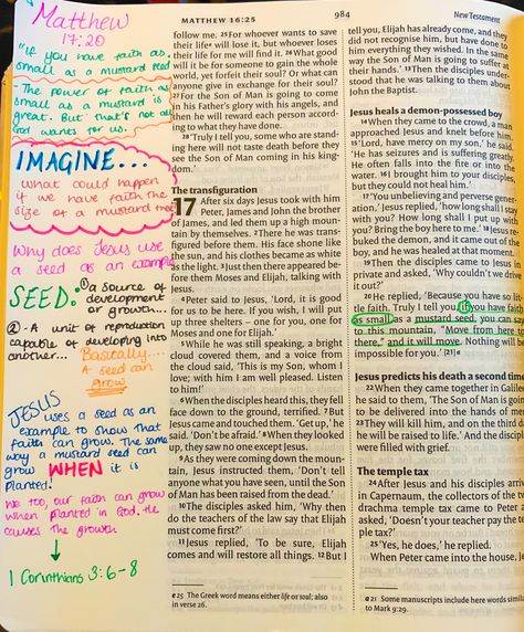 Matthew 17:20, Matthew Bible Journaling Notes, Matthew Bible Journaling Chapter 1, Mathew 4:4 Bible, Matthew 17:20-21, Mathew 7:24-27, Matthew Bible, Matthew 11:28-30 Bible Journaling, Matthew 17