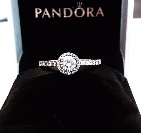 Authentic Pandora Classic Elegance Ring W/ Pandora TAG & HINGED BOX #190946CZ | Jewelry & Watches, Fashion Jewelry, Rings | eBay! Rings Pandora, Pebble Ring, Blue Aquamarine Ring, Vintage Engagement Rings Sapphire, Rose Gold Diamond Ring Engagement, Pearl Engagement Ring, Pandora Rings, Ring Simple, Simple Elegant