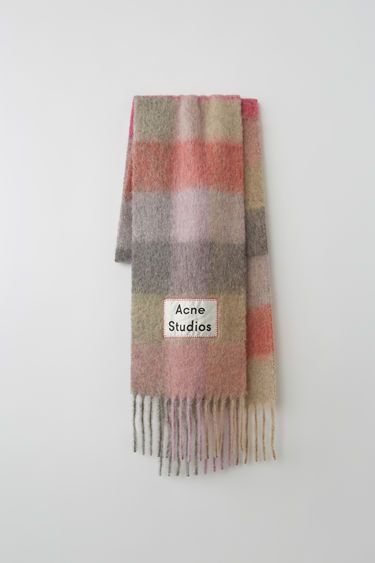 Acne Studios – Women’s Scarves Scarf Women Winter, Checkered Scarf, Plaid Shawl, Acne Studio, Color Block Scarf, Winter Plaid, Stole Scarf, Cashmere Color, Checked Scarf