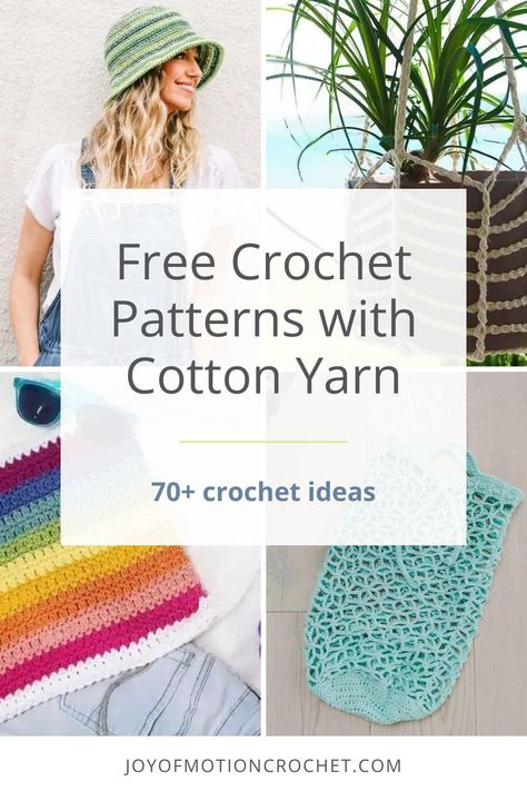 If you're in search of cotton yarn crochet patterns, you've come to the right place. This curated selection offers everything from home decor to stylish garments and accessories, all perfect for crocheting with cotton yarn. Cotton's natural softness and durability make it ideal for a wide range of projects, including summer wear and colorful, practical items. With cotton yarn's vast color palette, you can create vibrant, eye-catching pieces. Easy Cotton Crochet Patterns Free, Summer Crochet Ideas Projects Free Pattern, Crochet Projects Using Cotton Yarn, Sugarwheel Cotton Yarn Crochet Patterns, Crochet Pattern For Cotton Yarn, Crochet Pattern Cotton Yarn, Things To Make With Cotton Yarn, Sugarwheel Cotton Crochet Patterns Free, Cotton Yarn Projects Crochet