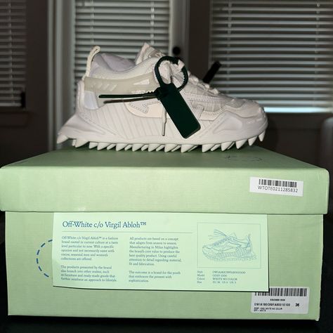 Women’s Off-White Odsy 1000’s In White. Bought Online, Did Not Fit, So They’ve Never Been Worn. Brand New With Box, Box Protector, And Dust Bag. Odsy 1000, Off White Shoes, White Shoes Women, Shoes Women, Dust Bag, Color White, Buy Online, Off White, Size 6