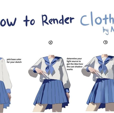 XPPen Canada on Instagram: "#XPPenTutorial Learn how to render clothes with tips from the talented @NyoFuyu__ (X)❤️  #art #drawing #artist #arthelp #draw #arttips #inspiration #digitalart" Rendered Clothes, How To Render Clothes Ibis Paint, How To Render Clothes, Rendering Clothes, Render Clothes, Clothes Rendering, Clothes Digital Art, Rendering Tips, Xppen Artist