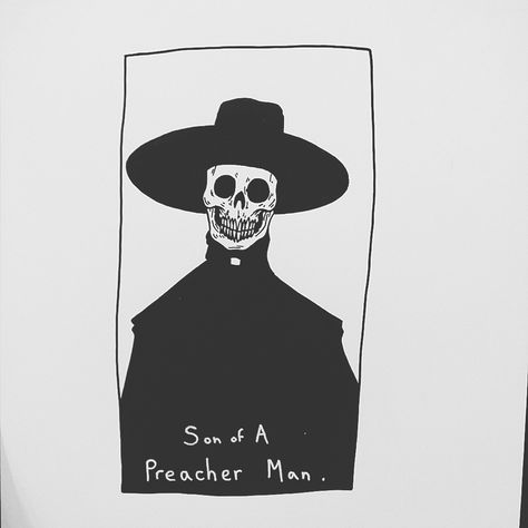 Preacher Man Son Of A Preacher Man, Matt Bailey, Skull Drawings, Tattoos Henna, Arte Occulta, Yakuza Tattoo, Tattoo Face, Tattoo Symbols, Japanese Tattoos