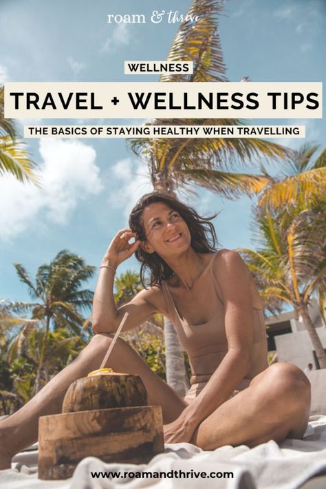 Staying healthy when travelling is so important. Here are my top travel and wellness tips for you to consider for your next trip to make it the best one yet. #travelwellness #wellnesstraveltips #traveltips #healthylivingtips #healthytravels #healthyliving #stayhealthy #wellness Travel Workouts, Travel Wellness, Tips To Stay Healthy, Solo Traveling, Healthy Wellness, Wellness Retreat, Healthy Travel, Wellness Travel, Wellness Inspiration