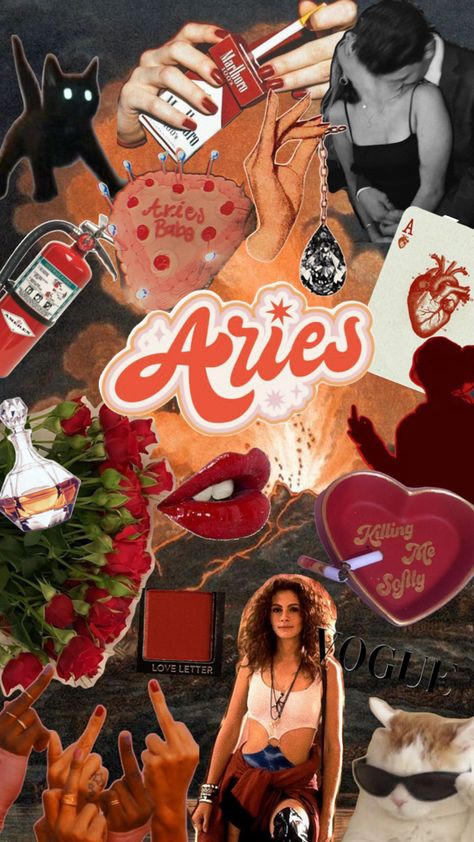 #aries #astrology #astrocollage #collage Aries Collage, Aries Wallpaper, Aries Aesthetic, Aries Astrology, Aesthetic Backgrounds, Love Letters, Art Inspo, Aesthetic Wallpapers, Zodiac Signs