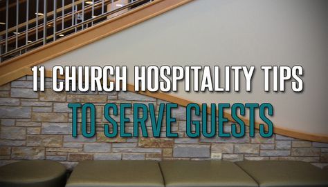 Church Greeter Ideas, Church Hospitality Ideas Ministry, Church Welcome Center Ideas, Church Foyer Ideas, Church Foyer Ideas Lobbies, Small Church Stage Design, Hospitality Tips, Church Bulletin Designs, Church Lobby Design