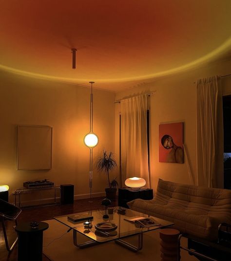 Studio Apartment Lighting, Cozy Room Lighting, Dim Lights Aesthetic, Warm Lighting Aesthetic, Ambient Lighting Aesthetic, Warm Lighting Living Room, Low Light Apartment, Basement Aesthetic, Ambient Lighting Living Room