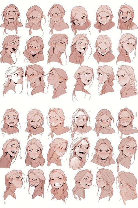 Mad Facial Expression Drawing, Drawing Facial Expressions Reference, Different Eye Expressions Drawing, Cool Facial Expressions, Facial Expression Sketch, Character Expressions Sheet, Emotion Reference Facial Expressions Art, How To Draw Facial Expressions, Laughing Expression Reference