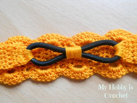 My Hobby Is Crochet: Thread headband- free pattern with tutorial Crochet Pikachu, Crochet Headband Free, Bandeau Au Crochet, Crochet Headband Pattern Free, Confection Au Crochet, Crochet Headband Pattern, Crochet Hair Accessories, Crochet Ear Warmer, My Hobby