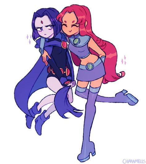 Teen Titans Raven, Raven Fanart, Starfire And Raven, Original Teen Titans, Teen Titans Fanart, Teen Titan, Raven Teen Titans, Desen Anime, Beast Boy