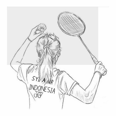 Badminton Pictures, Sport Art Projects, Sports Drawings, Badminton Sport, Purple Flowers Wallpaper, Dancing Drawings, Doraemon Cartoon, Hair Sketch, Anatomy Sketches