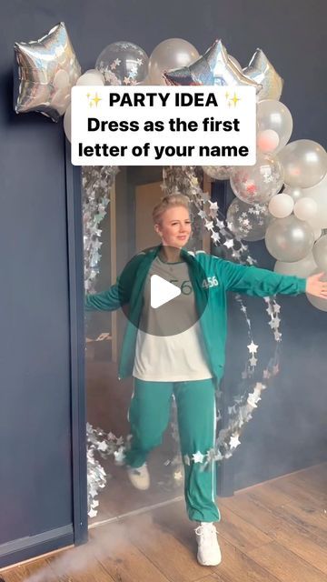 Party Delights | Online Party Shop on Instagram: "How did we do for our first letter of your name party? 🥳 What would you be coming as?! Tag a friend + comment your costume below 👇 #fancydress #fancydressparty #fancydressideas #fancydresscostume #costumeparty #partyideas #partyidea #partythemes #partytheme" First Letter Of Your Name Party, Dress Up As The First Letter Of Your Name Party, Dress Like The First Letter Of Your Name Party, Dress Like The First Letter Of Your Name, Dress Up As The First Letter Of Your Name, Dress As The First Letter Of Your Name Party, First Letter Party, First Letter Of Your Name Costume, Dress Up As The Letter Of Your Name