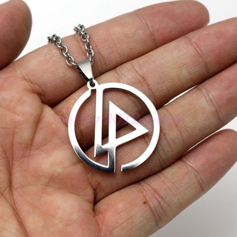 Us Ship Linkin Park Necklace Stainless Steel Pendant Merch Logo Symbol Linkin Park Necklace, Linkin Park Merch, Linkin Park Logo, Logo Symbol, Music Images, Chester Bennington, Band Merch, Linkin Park, Quirky Gifts