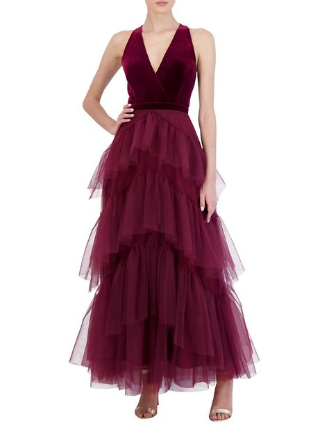 Evening Dress Collection, Maxi Dress Collection, Evening Dresses Online, Tulle Evening Dress, Long Evening Dress, Tiered Ruffle Skirt, Fairytale Dress, Women's Evening Dresses, Neck Ruffle