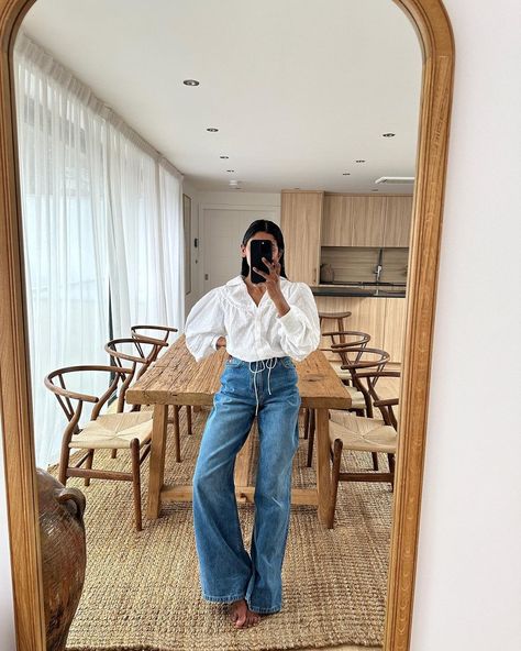 7 Summer Jeans Outfits You'll Want to Wear on Repeat In 2024 | Who What Wear UK Blue Jean Outfits, Jeans Outfit Summer, Jeans Outfits, Summer Denim, Summer Jeans, Looks Street Style, Cute Jeans, Casual Chic Outfit, Jeans Outfit