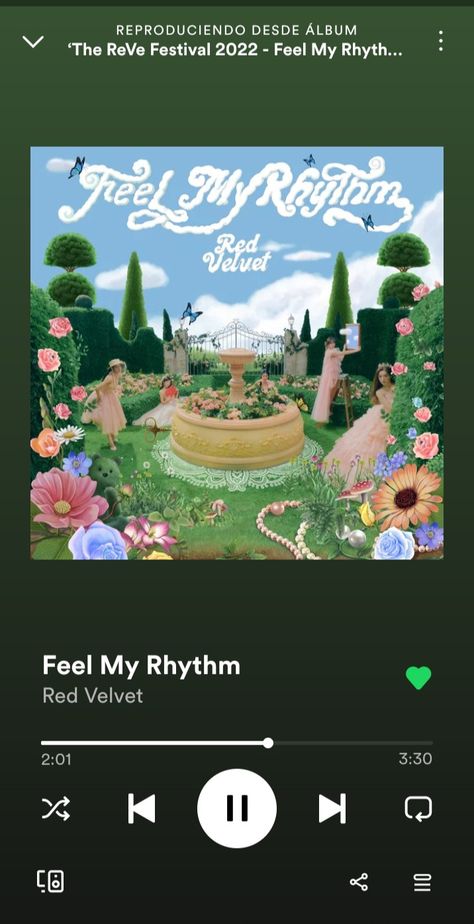 Everglow Songs, Feel My Rhythm Red Velvet, Red Velvet Songs, Red Velvet Feel My Rhythm, Red Velvet Smtown, Feel My Rhythm, Song Spotify, Love Me Back, Favorite Song