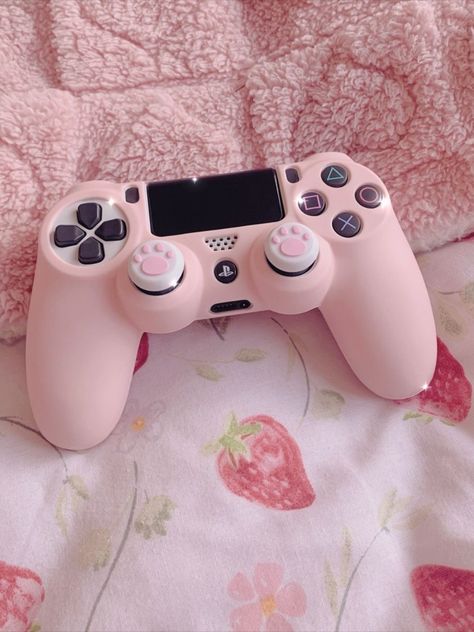 Pink Playstation Controller, Pink Ps4 Controller, Playstation Controller Aesthetic, Gaming Console Aesthetic, Ps4 Controller Aesthetic, Playstation 4 Aesthetic, Gaming Controller Aesthetic, Aesthetic Controller, Pink Game Controller