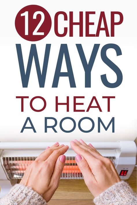 If you're living in a large home, heating can be expensive and wasteful. Here are the 12 of the cheapest ways to keep a room warm all winter. These cheap ways to heat a room range from the simplicity of safe space heaters to installing proper insulation and sealing up drafty areas. #budgetingtips #heataroom #savemoneyonbills #moneysavinghacks Home Heating Ideas, Alternative Heat Source, Ways To Heat Your Home, Home Heating Hacks Winter, Insulation Ideas Cheap, Diy Heater Indoor, Utility Hacks, Maintenance Free Landscaping, Outdoor Christmas Decorations Diy