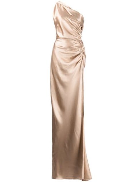 AREA | Designer Fashion | FARFETCH Champagne Long Dresses, Cream Evening Dress, Champagne Gowns Elegant, Dark Champagne Dress, Soft Classic Formal Dress, Formal Wedding Guest Dress Long, Silk Gown Evening Dresses, Gold Wedding Dress Champagne, Gold Gowns Elegant Classy