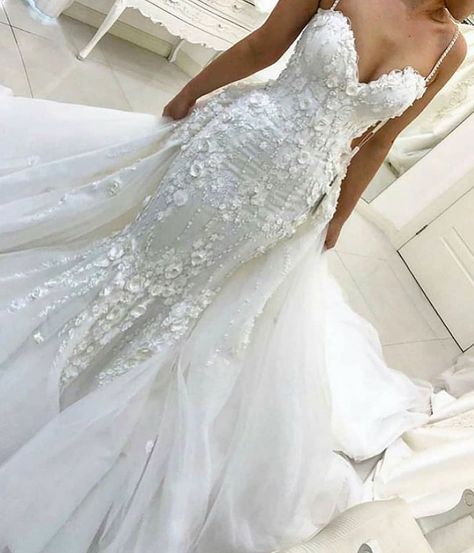 Dresses With Straps, Detachable Wedding Dress, Detachable Train Wedding Dress, Custom Wedding Dresses, Detachable Skirt, Wedding Dress Guide, Beach Wedding Dress Boho, Bridal Gowns Mermaid, Wedding Dresses With Straps