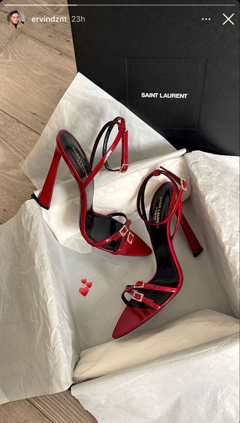 Saint Laurent, YSL, Heels, Saint Laurent heels, YSL heels, luxury heels, designer heels, luxury lifestyle Ysl Red Heels, Heals Aesthetics, White Dress Red Heels, Designer Shoes Aesthetic, Red Heels Aesthetic, Heels 2024, Red Heels Outfit, Heels 2023, Heels Collection