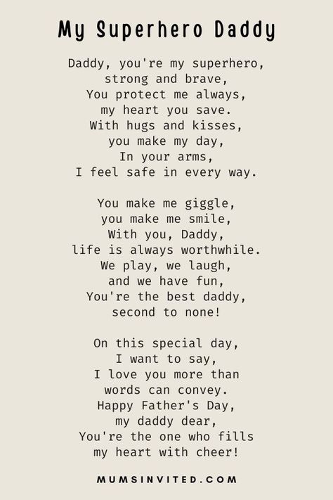 28 Heartfelt Father's Day Poems To Celebrate Our Unsung Heroes Letters For Father's Day, Poems For Father’s Day, Father’s Day Poem, Poem On Father, My Father Is My Hero, Metaphor Poems, Father Day Quotes, Grandparent Quotes, Son Poems