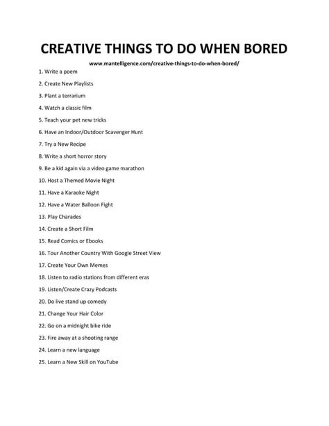 CREATIVE THINGS TO DO WHEN BORED-1 Things To Do When Bored With Husband, Things To Search When Bored, Interesting Topics To Research When Bored, Things I Can Do When Im Bored, Interesting Things To Do When Bored, Things To Research For Fun, What To Research When Bored, Random Things To Research When Bored, Cool Things To Know