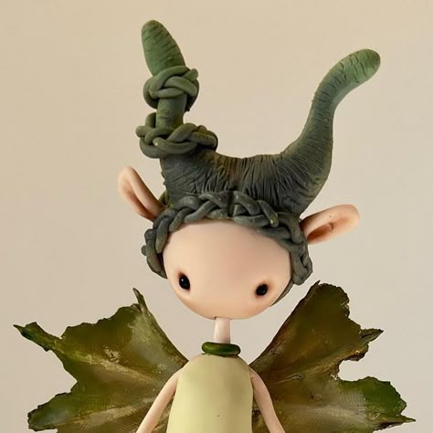 D A N I E L A   G Z Z on Instagram: "Green Fairy 🧚‍♂️   #woods #fairy #polymerclay #clay #sculpture #sculpt #art" Air Dry Clay Fairy, Fairy Woods, Clay Fairy, Polymer Clay Fairy, Green Fairy, Clay Fairies, Ceramics Ideas, Clay Figurine, Ceramics Ideas Pottery