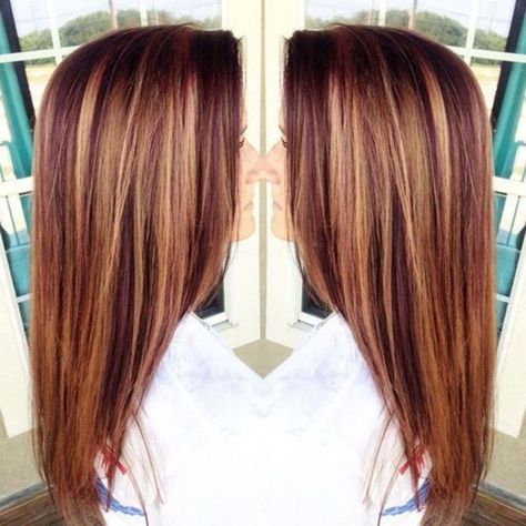 Caramel and Auburn Lowlights Streaky Hair, Auburn Lowlights, Auburn Hair With Highlights, Balayage Caramel, Red Hair With Blonde Highlights, Red Hair Trends, White Blonde Hair, Natural Red Hair, 2023 Hair