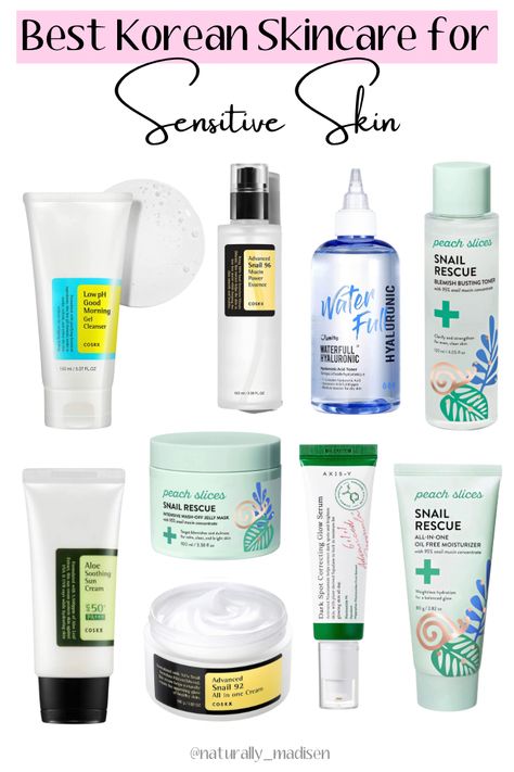 Skincare Product Recommendation, Best Korean Skincare For Sensitive Skin, Glass Skin For Sensitive Skin, Korean Sensitive Skin Care, Best Korean Skincare Products For Sensitive Skin, Korean Skincare Essentials, Korean Skincare Routine For Sensitive Skin, K Beauty Cleanser, Skincare Products Sensitive Skin