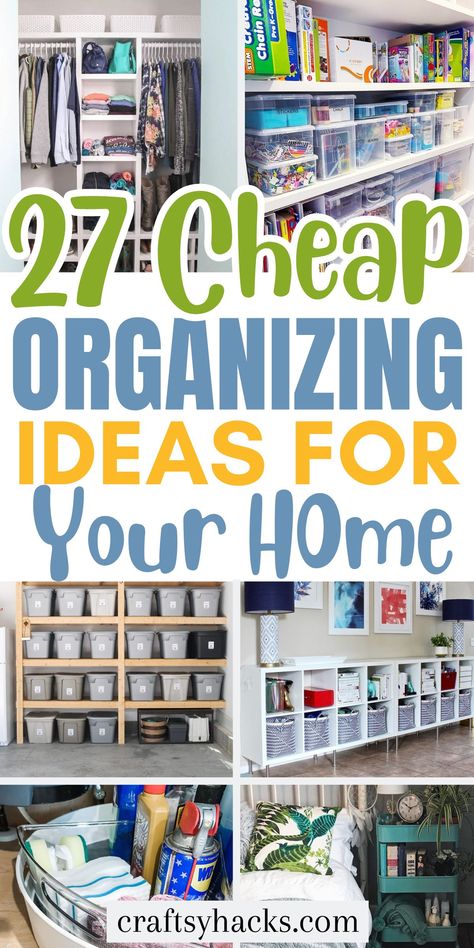 Help Organize My House, Household Closet Organization, Diy Home Storage On A Budget, Tiny Room Clothes Storage Ideas, Storage And Organization For Bedroom, Tips For Organizing Bedroom, Non Plastic Storage Ideas, Organize On A Budget, Diy Organizing Ideas For Bedrooms