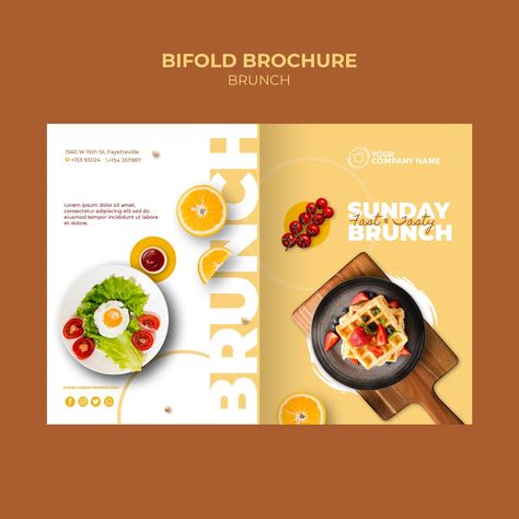 Food Editorial Design, Food Book Design, Brochure Design Food, Food Brochures, Food Brochure Design, Brunch Design, Food Magazine Layout, Food Brochure, Restaurant Brochures