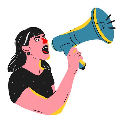 Megaphone Drawing, Megaphone Illustration, Business Animation, Illustration Gradient, Gradient Image, Pose Model, News Cafe, Wallpapers Images, Wallpapers Backgrounds