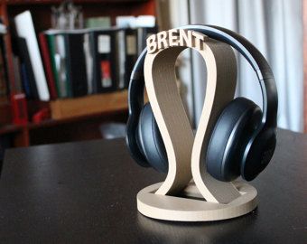 Personalized gifts for men | Etsy Diy Headphone Stand, Custom Headphones, Diy Headphones, Bureau Decor, Dj Gifts, Game Tag, Headphone Stand, Headphone Holder, Gifts For Teen Boys