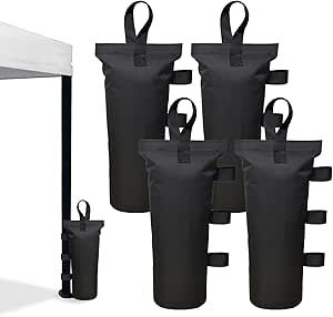 Canopy Weights Set of 4，Heavy Duty Canopy Weight Bags (120 lbs) for Ez Pop up Canopy Tent Outdoor Instant Canopies, Black (without Sand) ，Set of 4 Diy Canopy Weights, Canopy Weights, Tent Weights, Canopy Tent Outdoor, Instant Canopy, Diy Canopy, Pop Up Canopy Tent, Pergola Canopy, Gazebo Pergola