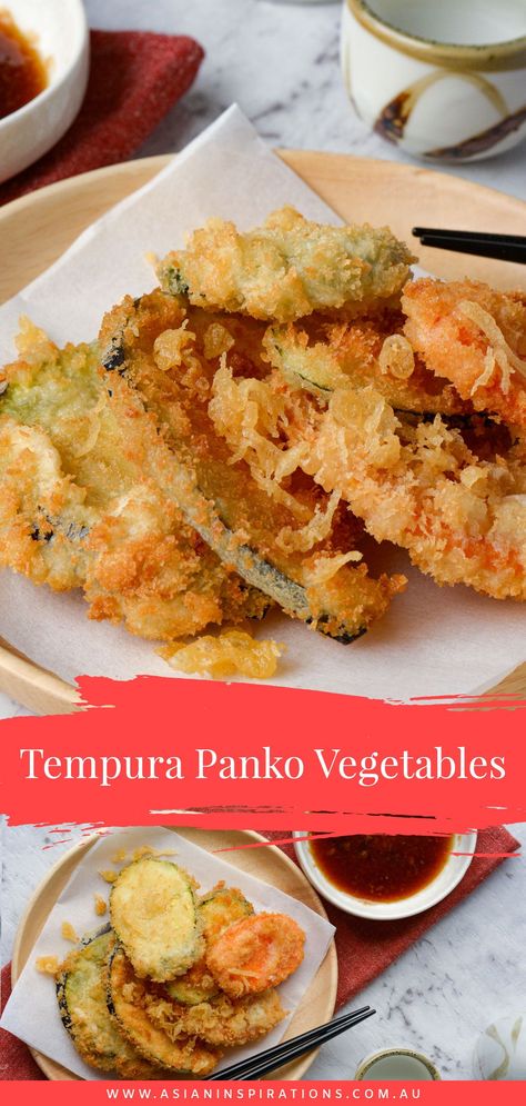 Yam Tempura Recipe, Panko Veggies, Panko Vegetables, Eggplant Tempura, Tempura Broccoli, Sweet Potato Tempura, Veggie Tempura, Japanese Tempura, Tempura Vegetables