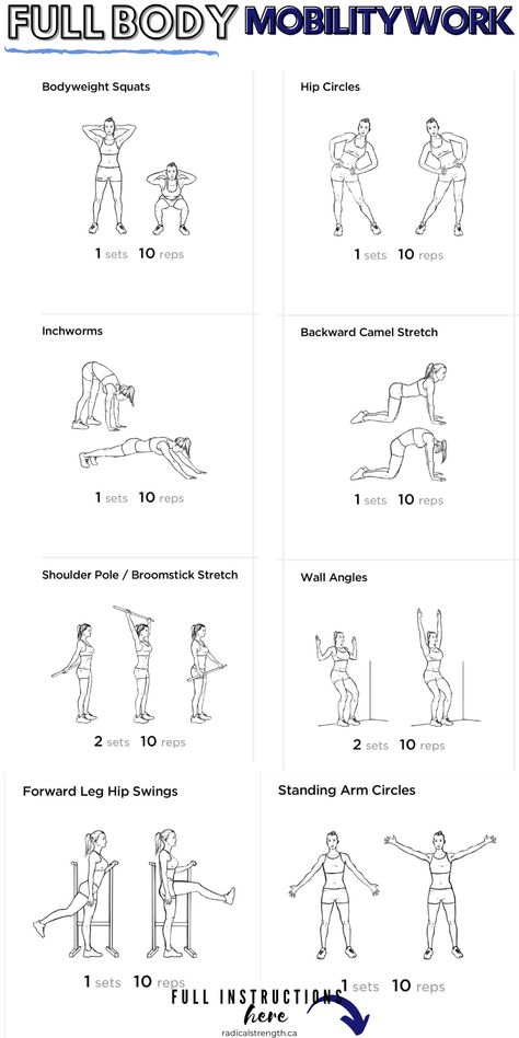 Upper Body Home Workout, Hip Mobility Exercises, Mobility Exercises, At Home Exercises, Free Workouts, Back Exercises, Flexibility Workout, I Work Out, Upper Body Workout