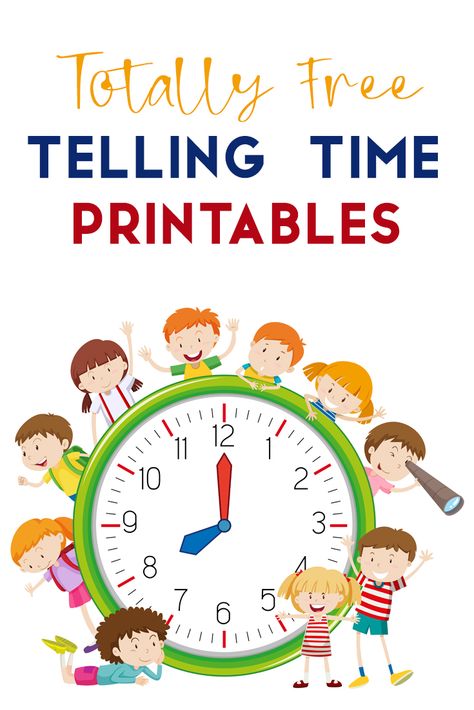 Telling Time Puzzles Free Printable, Telling Time For Preschoolers, Telling Time Kindergarten Free Printable, Time Teaching Activities, Telling Time Activities For First Grade, Tell The Time Worksheets Free Printable, Telling Time Free Printables, Learning To Tell Time For Kids, Telling Time Activities For Kindergarten