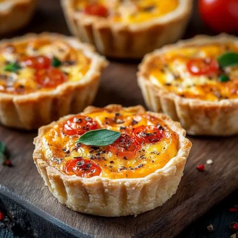 Mini quiches are the delightful little bites that take brunch from ordinary to extraordinary. Their versatility allows for endless filling combinations, making them suitable for any palate or dietary preference. ... Read more Pioneer Woman Ham And Leek Mini Quiches, Lunch Quiche Recipe, Individual Crustless Quiche Recipes, English Brunch Ideas, How To Make Mini Quiche, Mini Spinach Quiche Recipes Easy, Make Ahead Mini Quiche, Best Mini Quiche Recipe, Easy Vegetarian Quiche