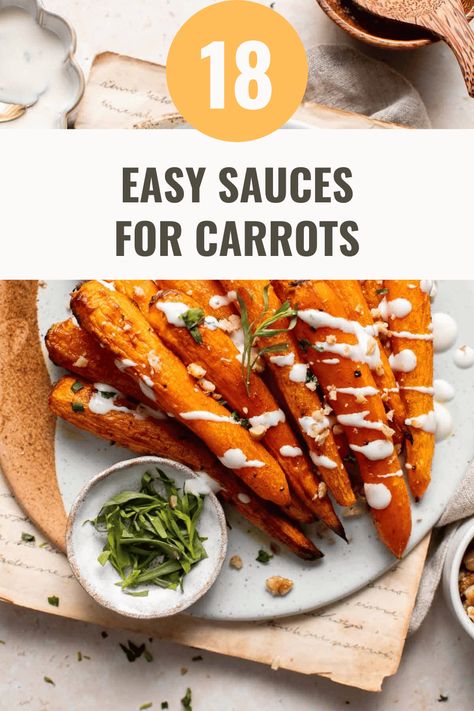 18 Sauces for Carrots That Will Take Your Breath Away – Happy Muncher Dipping Sauce For Carrots, Carrot Dipping Sauce, Dip For Carrots, Carrot Sauce Recipe, Best Sauce For Chicken, Soy Ginger Sauce, Carrot Dishes, Carrot Pasta, Cheese Dipping Sauce