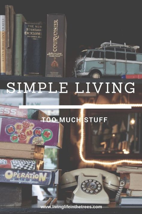 Too Much Stuff in Our Lives – Living Life in the Trees Living Aesthetic, Simple Living Lifestyle, Becoming Minimalist, Too Much Stuff, Slow Lifestyle, Declutter Your Life, Simpler Lifestyle, Simplifying Life, Making Life Easier